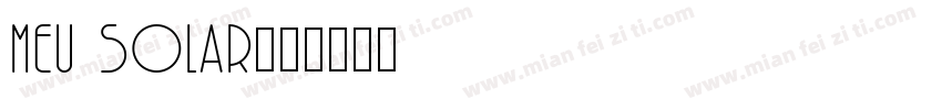 Meu Solar字体转换